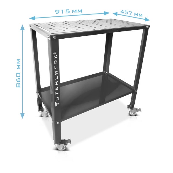 STAHLWERK Schweißtisch WT-960 ST 915 x 457 mm Montagetisch mit 200 kg Tragkraft