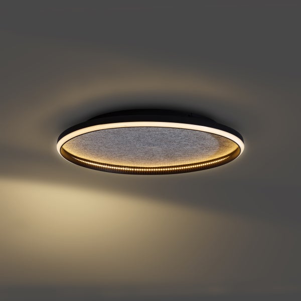 Runde LED Deckenleuchte mit Filzelement