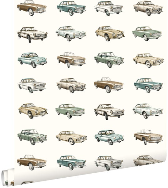 ESTAhome Tapete Oldtimer Beige - 53 cm x 10.05 m - 139546