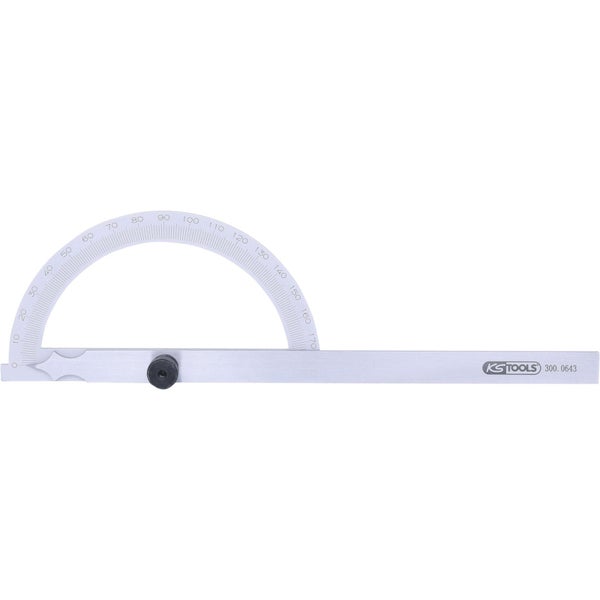 Winkelmesser aus Metall mit Gradeinteilung