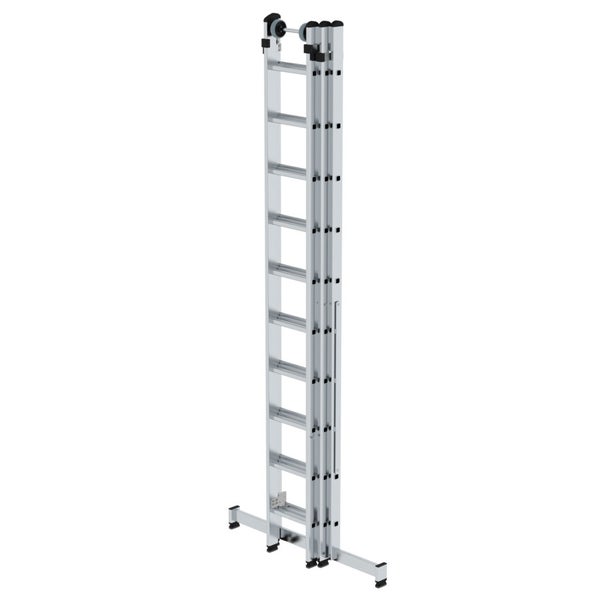 MUNK Mehrzweckleiter mit Nivello® Traverse 3x10 Sprossen