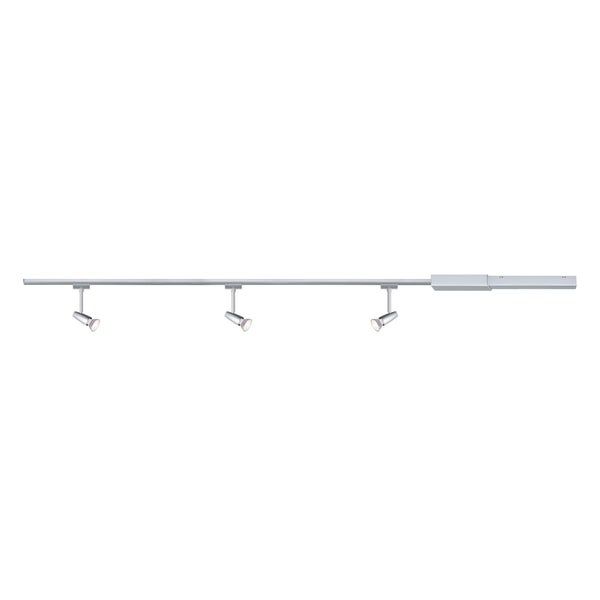 URail Schienenspot Smart Home Zigbee 3.0 Barelli Basisset GU10 max. 3x10W dimmbar 230V Chrom matt/Chrom Smart Home Zigbee