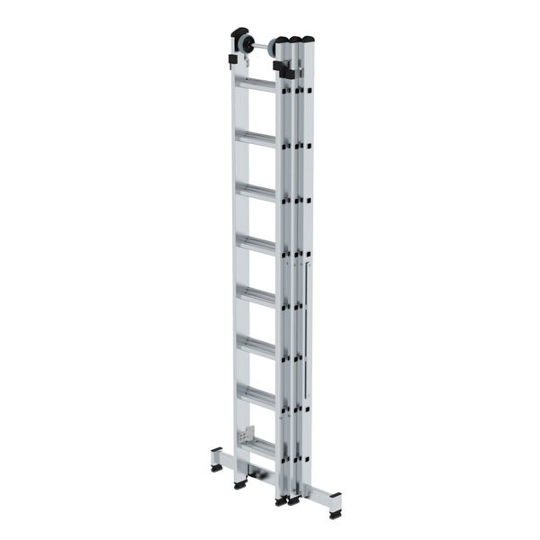 MUNK Mehrzweckleiter mit Nivello® Traverse 3x8 Sprossen