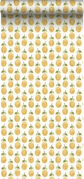 Borastapeter Tapete Obst Gelb - 53 cm x 10.05 m - 660746