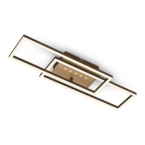 LED ceiling light with LED dots,brown-gold,LED/30W