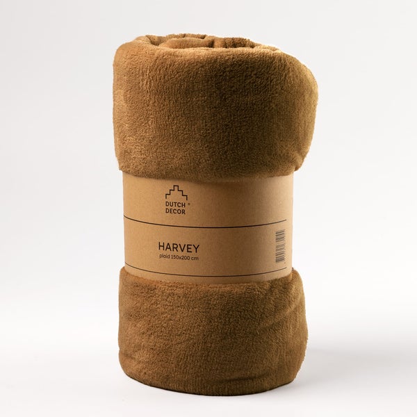 Gerollte Decke mit Banderole von Dutch Decor, Modell Harvey, 150x200 cm