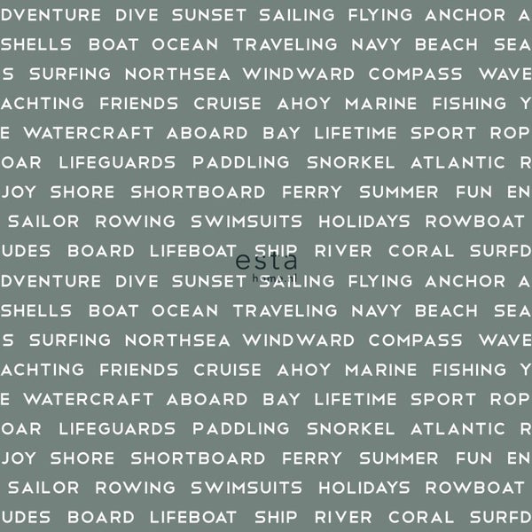 Hintergrund mit nautischen Begriffen wie Segeln, Ozean und Strand