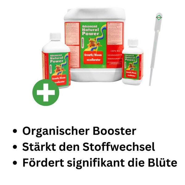 Advanced Hydroponics Growth/Bloom Excellarator – 250 ml universeller Dünger für alle Wachstumsphasen, Blütenmaximierung & gesunde Pflanzen mit Dosierpipette