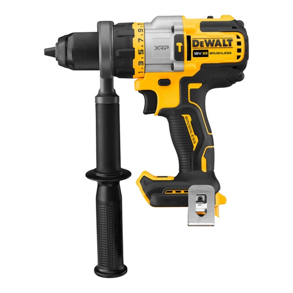 DeWalt 18 Volt XR bürstenloser Akku-Schlagbohrschrauber mit Zusatzhandgriff und Gürtelclip