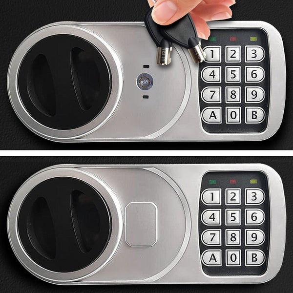 FLOORDIREKT Tresor Safemaxx - mit elektronischem Zahlenschloss - Anthrazit - 50 x 35 x 31 cm - 43L