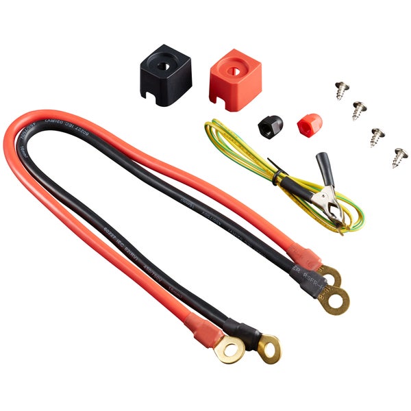 Batteriekabel Set mit Klemmen, Schrauben und Schutzkappen