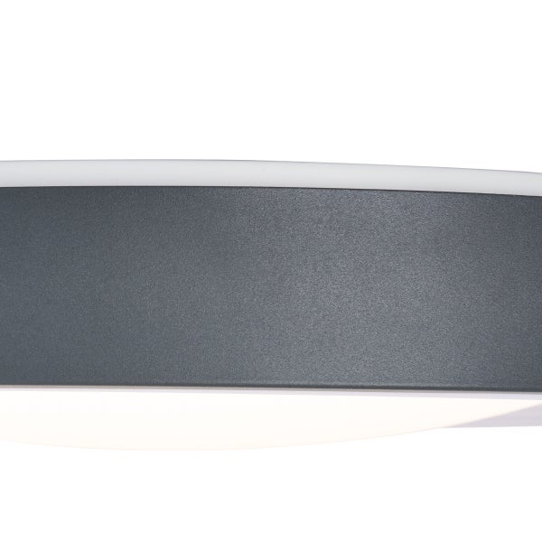 Moderne Deckenleuchte Grau mit Weiß 48cm inkl. LED Dimmbar - Kanton