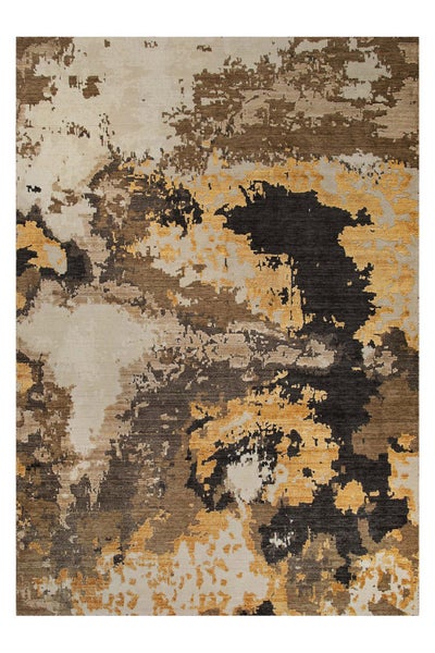 Esprit Kurzflor Teppich Gold aus Wolle Manhattan 80x150 cm