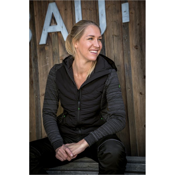 Leibwächter Hybridjacke Übergangsjacke schwarz Gr.36 Damen