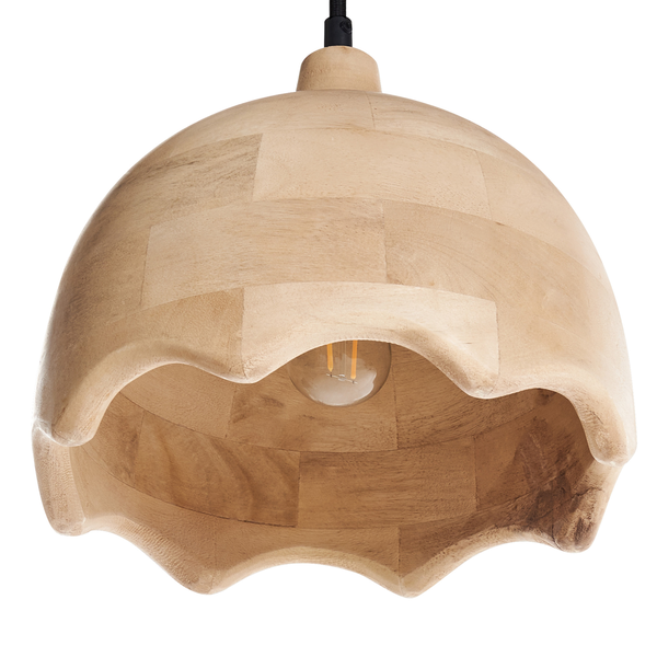 Hängeleuchte GOMATI Mango Holz Hellbraun