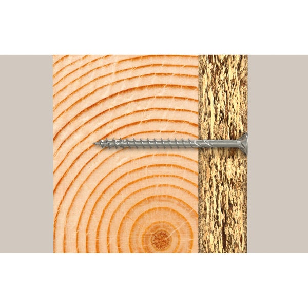 Holzschraube in Holz und Spanplatte