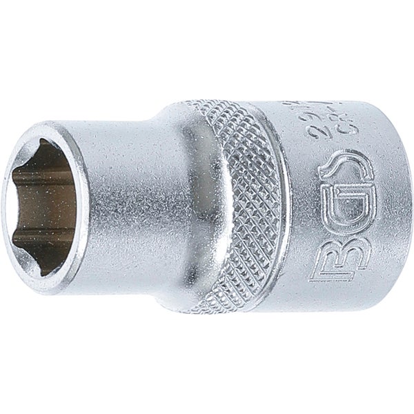 BGS Steckschlüssel-Einsatz Sechskant Antrieb Innenvierkant 12,5 mm (1/2) SW 12 mm - 2912