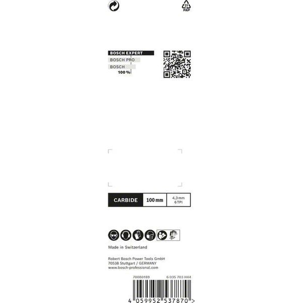 Bosch EXPERT Fiber Plaster T141HM Stichsägeblatt, 10 Stück - 2608901817