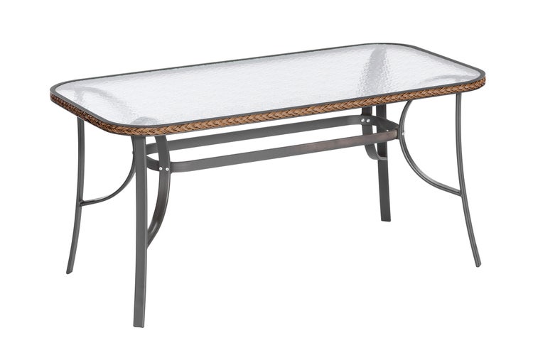 Roma Gartentisch, 150 x 80 cm, braun, Aluminium