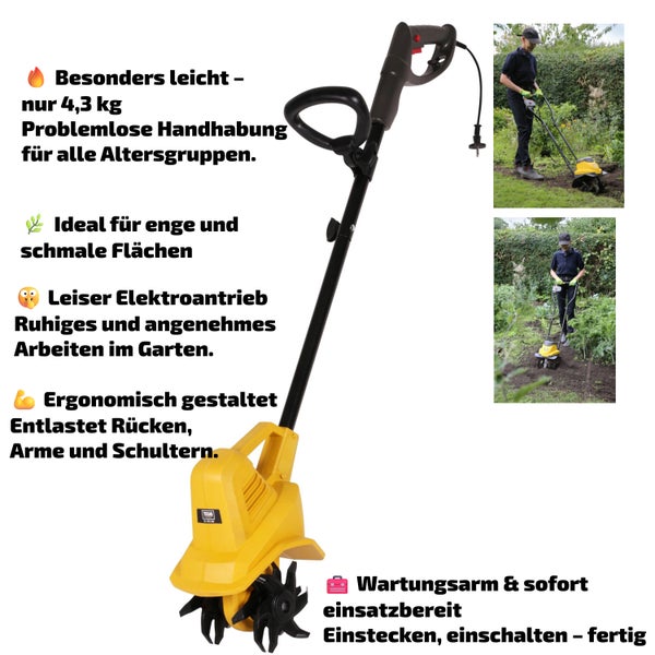 Elektrischer Kultivator zur Bodenbearbeitung