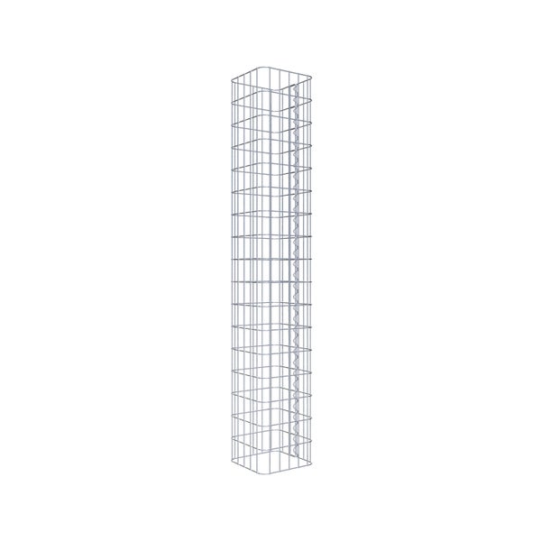 Gabionensäule 27 x 27 cm, MW 5 x 10 cm eckig - Höhe: 1,70 m