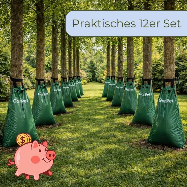 Baumbewässerungssäcke im 12er Set zur Bewässerung von Bäumen