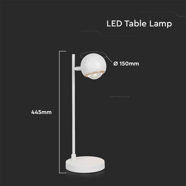 V-TAC VT-7506-W - Table Lamps - IP20 - White Body - 5 Watt - 500 Lumen - 3000K
