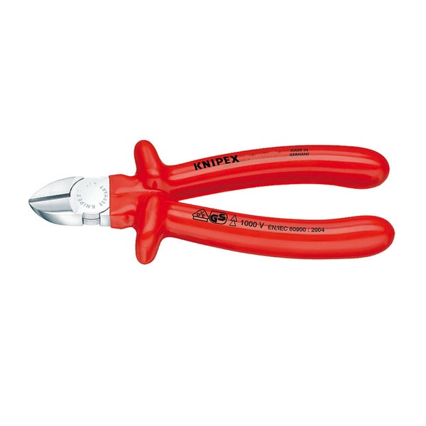 Knipex Seitenschneider mit Isolierung, geprüft für 1000 Volt, GS Siegel