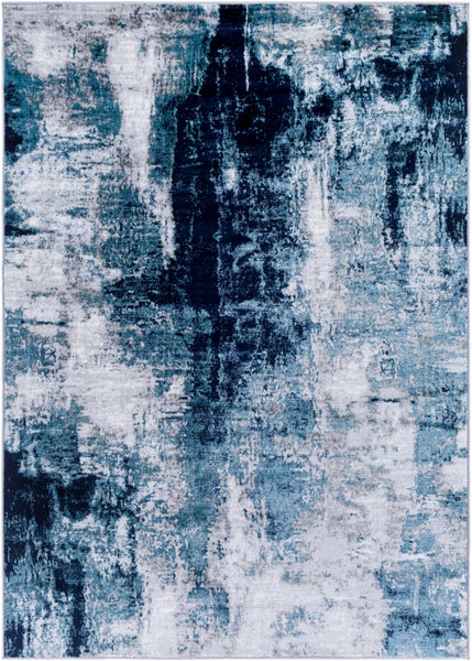 Abstrakt Moderner Teppich - Blau/Grau - 200x275cm - GIULIA