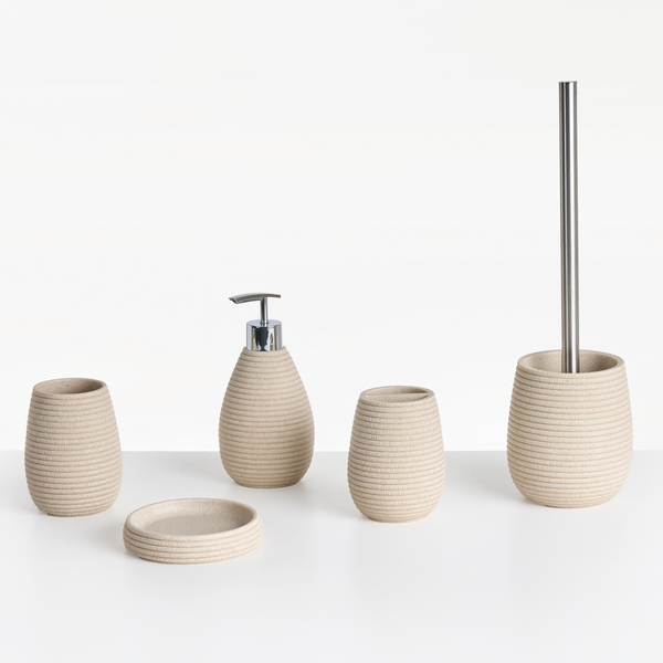 Badaccessoires Set 5-teilig QUILA Hellbeige