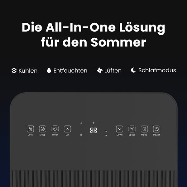 HOME DELUXE Mobile Klimaanlage KIMO - 9000 BTU | mobile Klimaanlage, mobiles Klimagerät, tragbare Klimaanlage