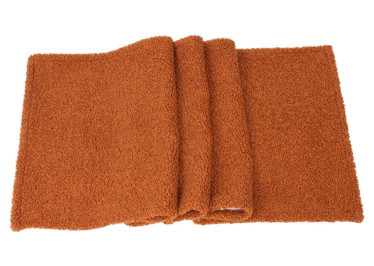 Brauner Badteppich mit lockiger Textur