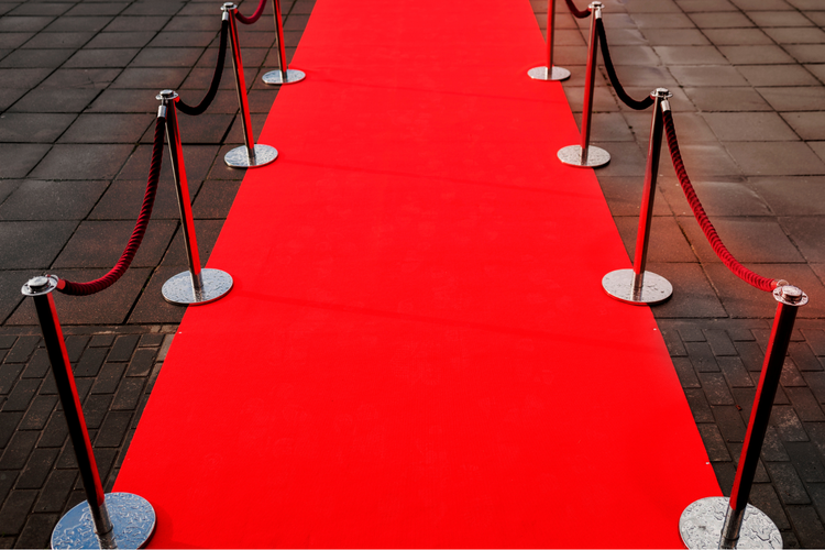 Teppichboden Event 100 x 1500 cm in rot