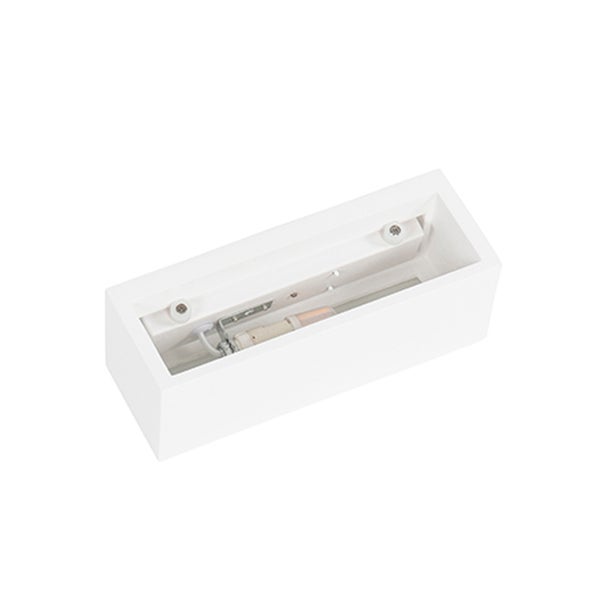 Weiße Innenwandleuchte ohne Abdeckung