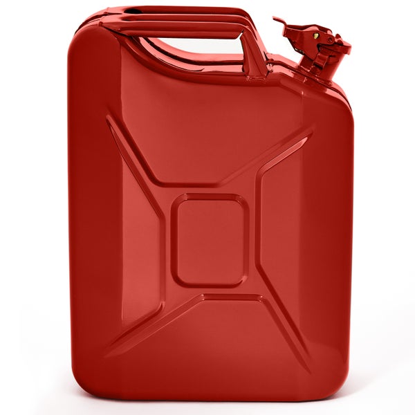 BW® Kraftstoffkanister Metall Benzinkanister 2x 20 Liter - Rot - RAL 3000 - TÜV-geprüft und UN-Zulassung - Made in Europe