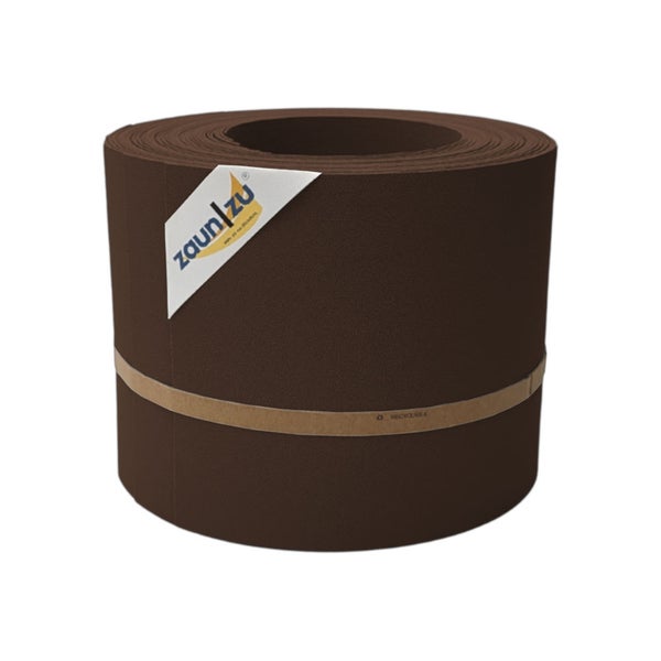 Zaunstreifenrolle aus Kunststoff mit Zaunzu Logo