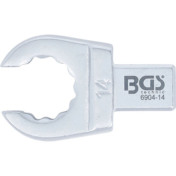 BGS Einsteck-Ringschlüssel offen 14 mm Aufnahme 9 x 12 mm - 6904-14