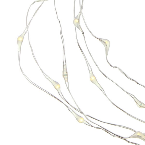 FRANK FLECHTWAREN | LED-Leuchtdraht Specialeffect, 40 Lichter, KUNSTSTOFF, ca. Gesamtlänge 250 cm, ohne Batterien, für den Außenbereich geeignet