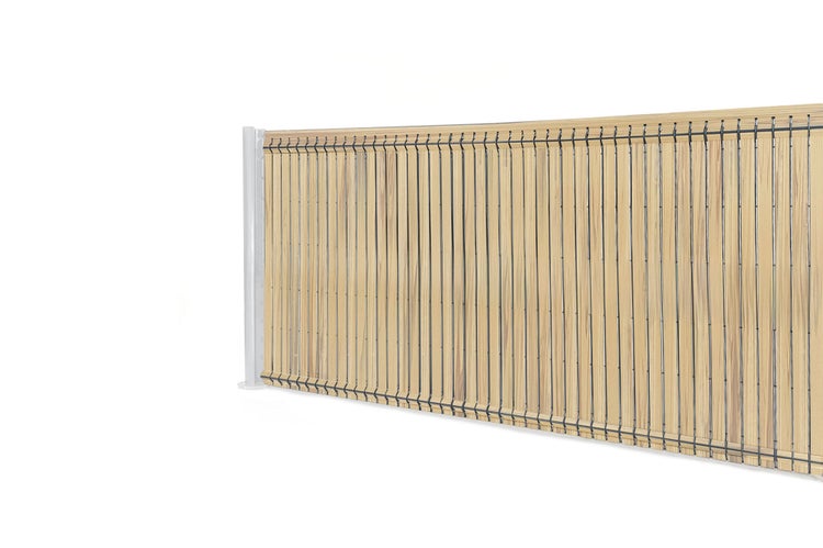 Bambuszaun als Sichtschutz