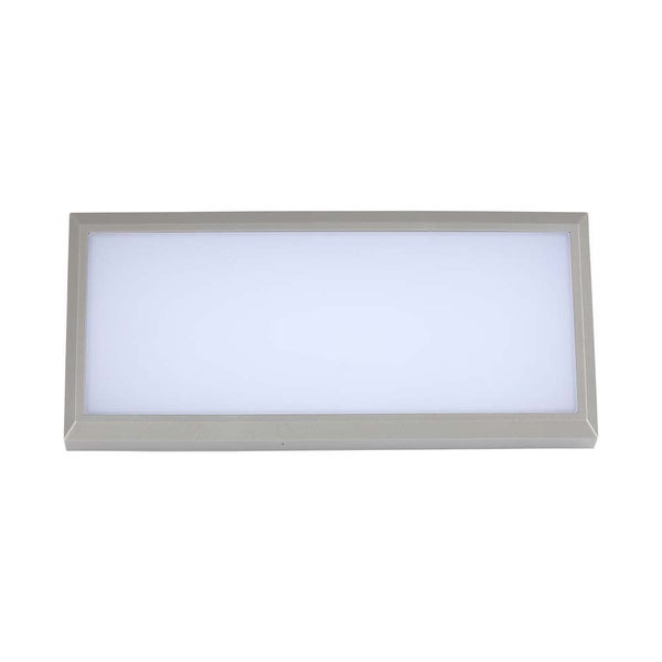 Rechteckiges LED-Panel mit grauem Rahmen und weißem Diffusor