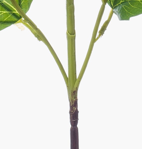 Künstliche Anthurie in Grün mit Stiel.