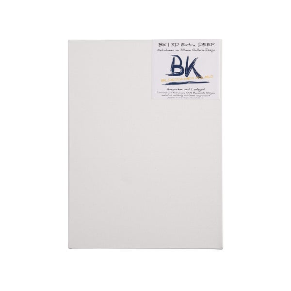 Leinwand  extra DEEP 4er Set 70x50 cm (LxB) hoher Keilrahmen weiß