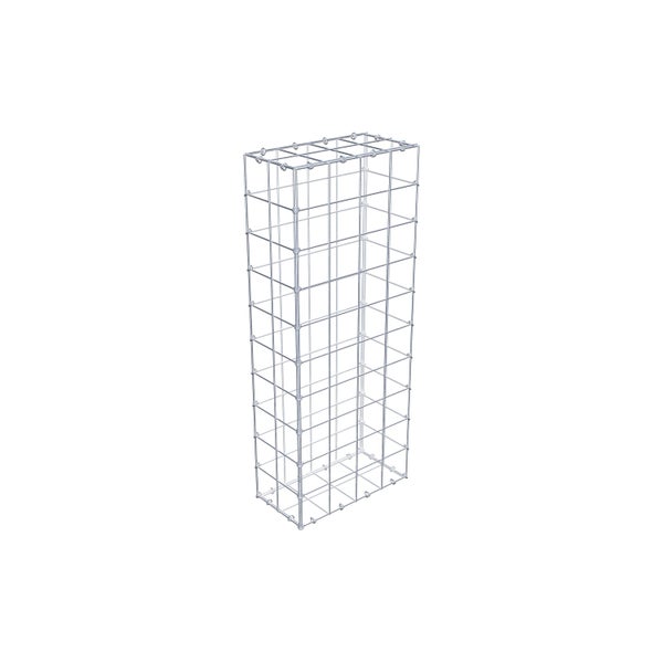 Gabione 100 cm x 20 cm x 40 cm (L x H x T), Maschenweite 10 cm x 10 cm, C-Ring