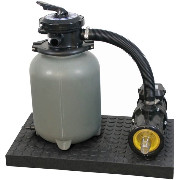 Sandfilteranlage 4 m³/h Pumpenleistung, 6-Wege-Ventil ,15kg Sand SF<br />128