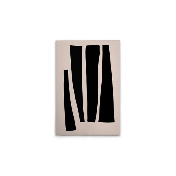 Leinwandbild mit abstraktem Streifenmuster für die Wanddekoration