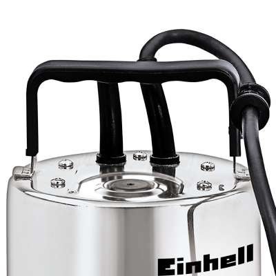 Einhell GC-DP 1020 N Schmutzwasserpumpe - 18.000 L/Std. - 1000W - Förderhöhe 9 m - Korngröße 20 mm - Inox - Tauchpumpe - Schmutzwasser tauchpumpe
