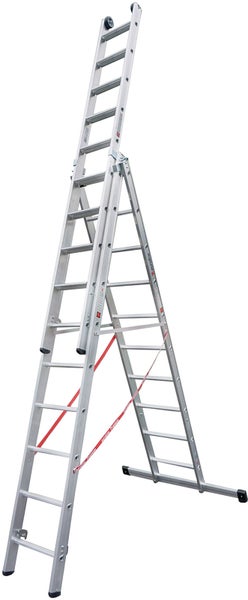 Mehrzweckleiter aus Aluminium mit Rollen