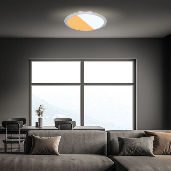 CTS LED Deckenleuchte,chrom-matt,IP44,1xLED/21W