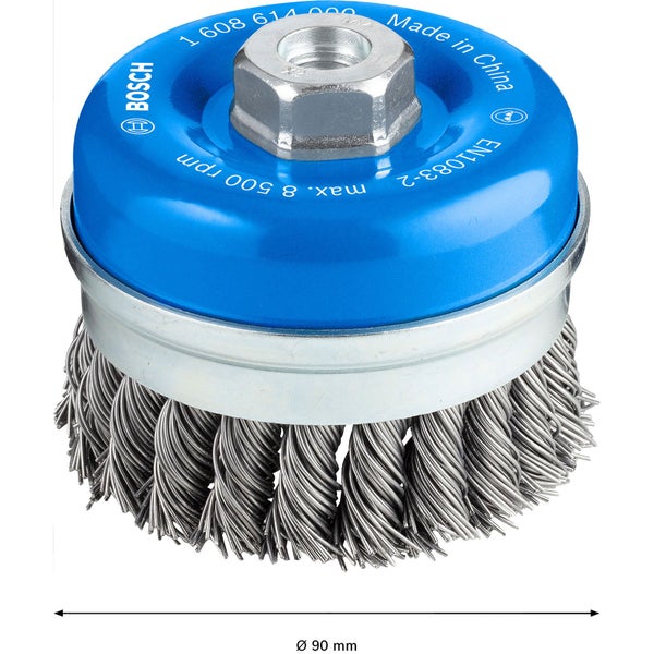 Drahtbürste von Bosch, Durchmesser circa 90 Millimeter