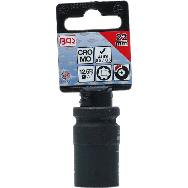 BGS technic Steckschlüssel, 22 mm
